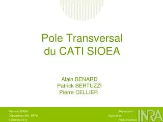 pole transversal du cati sioea