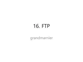 16 ftp