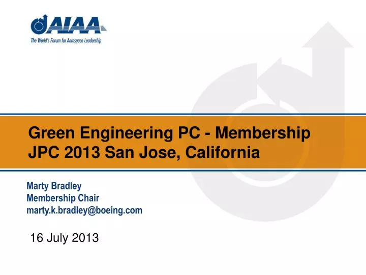 green engineering pc membership jpc 2013 san jose california