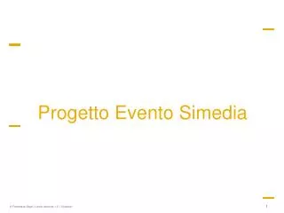 progetto evento simedia
