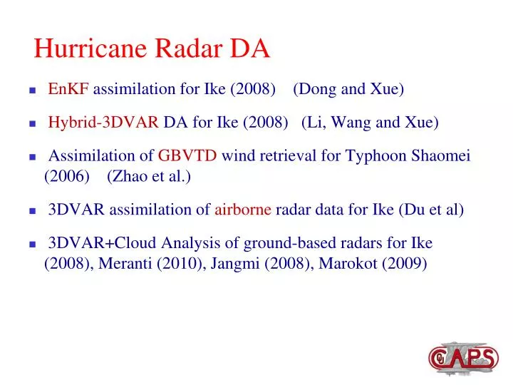 hurricane radar da