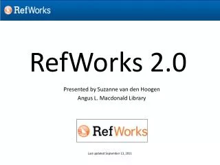 RefWorks 2.0