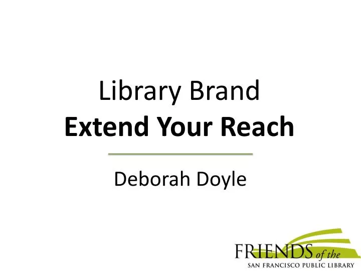 library brand extend your reach