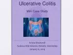Ulcerative Colitis Mini Case Study - slide 1
