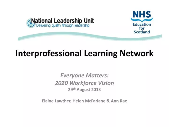 interprofessional learning network