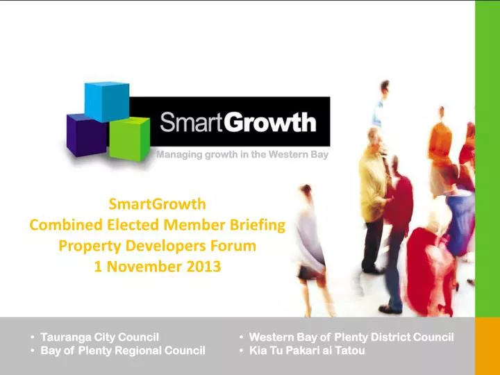smartgrowth combined elected member briefing property developers forum 1 november 2013
