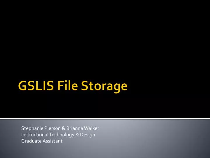 gslis file storage