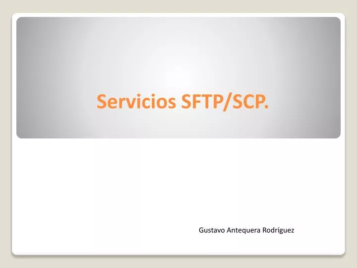 servicios s ftp scp