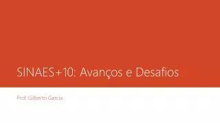 sinaes 10 avan os e desafios