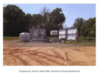 Compressor Station with Older Version of Sound Abatement