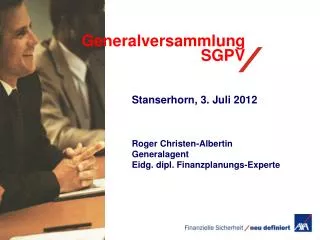 generalversammlung sgpv