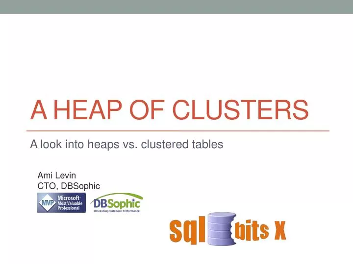 a heap of clusters