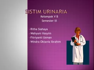sistim urinaria
