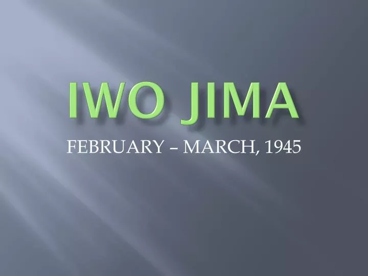 iwo jima