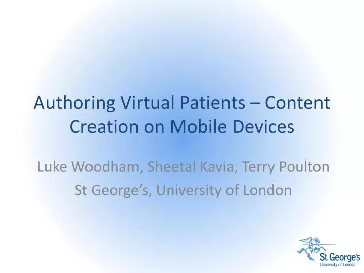 authoring virtual patients content creation on mobile devices