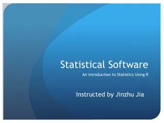 statistical software