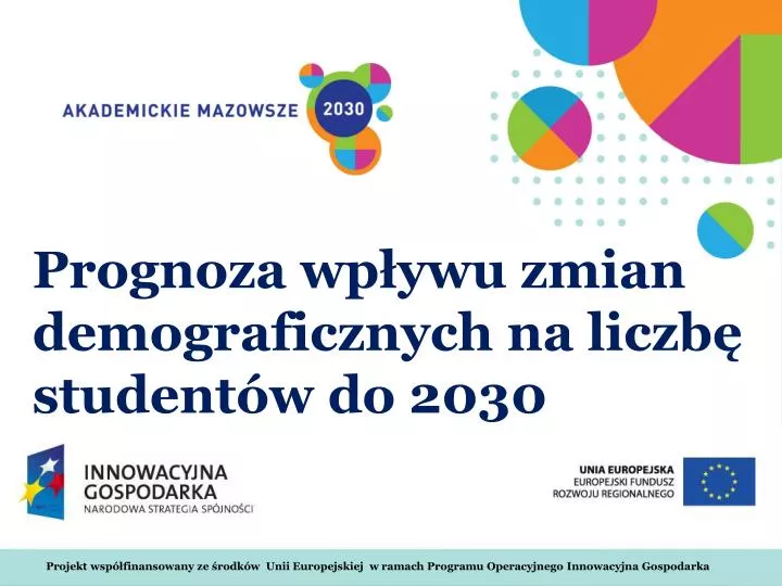 prognoza wp ywu zmian demograficznych na liczb student w do 2030