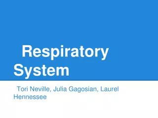 respiratory system