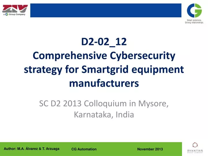 d2 02 12 comprehensive cybersecurity strategy for smartgrid equipment manufacturers
