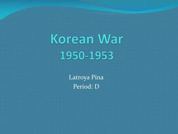korean war 1950 1953
