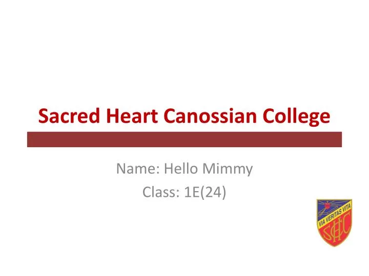 sacred heart canossian college