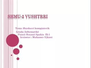 shmu 2 vushtrri