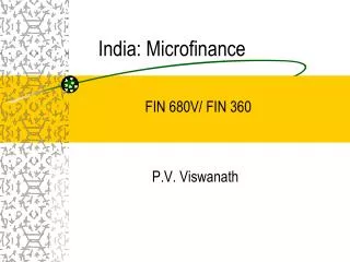 India: Microfinance