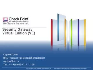 security gateway virtual edition ve