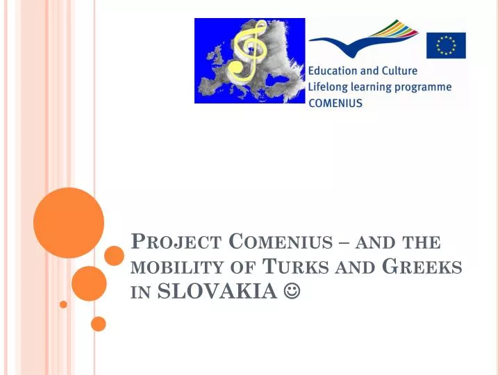 project comenius and the mobility of turks and greeks in slovakia