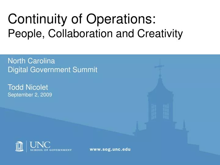continuity of operations people collaboration and creativity