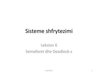 sisteme shfrytezimi