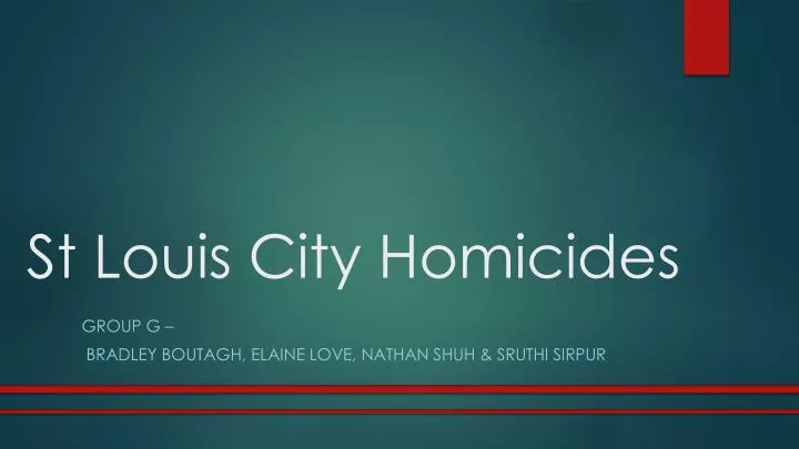 st louis city homicides