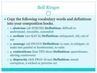 Bell Ringer