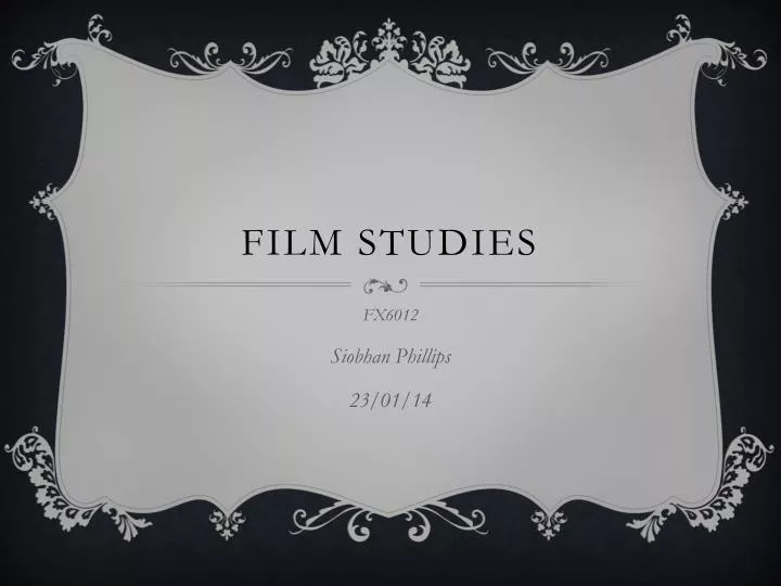film studies