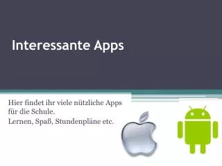 interessante apps