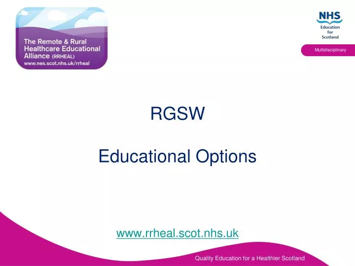 rgsw educational options