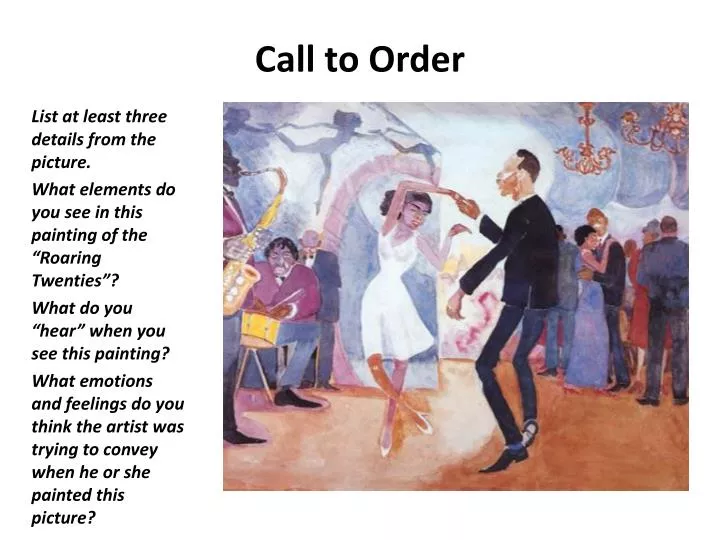 call to order