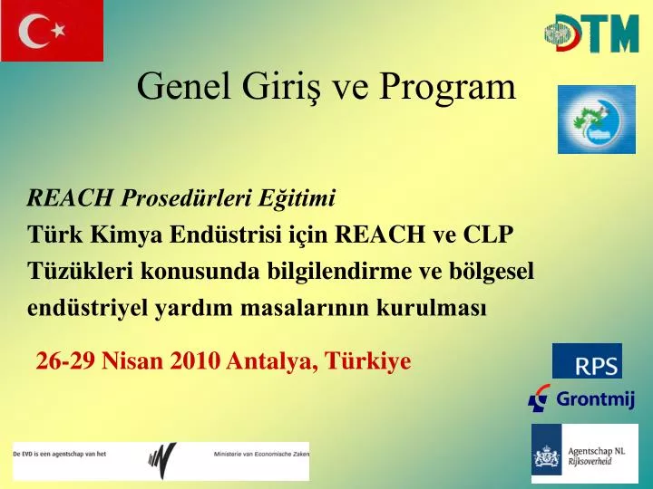 genel giri ve program