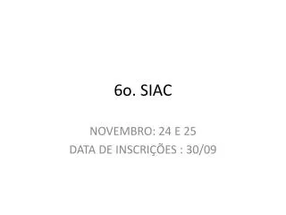 6o siac