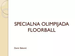 specialna olimpijada floorball