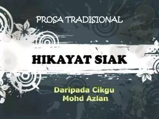 prosa tradisional