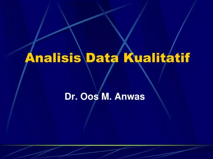 analisis data kualitatif