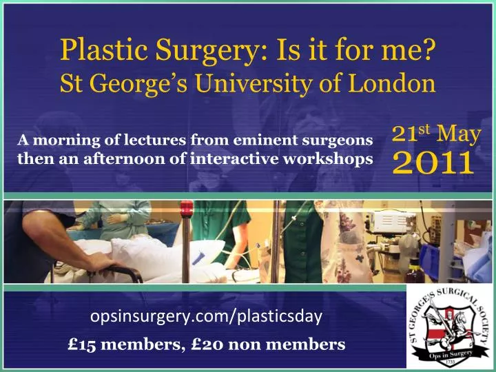 plastic surgery is it for me st george s university of london