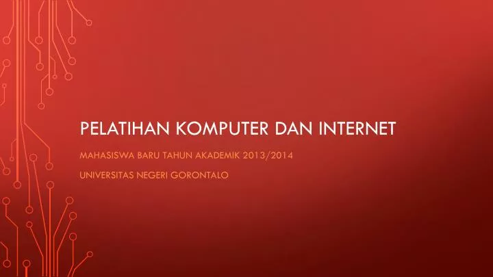 pelatihan komputer dan internet