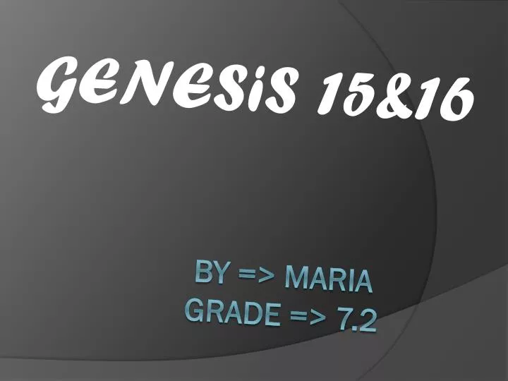 genesis 15 16