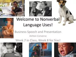 Welcome to Nonverbal Language Uses!