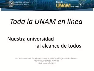 toda la unam en l nea
