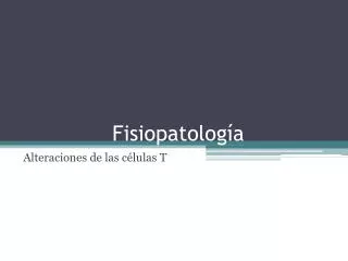 fisiopatolog a