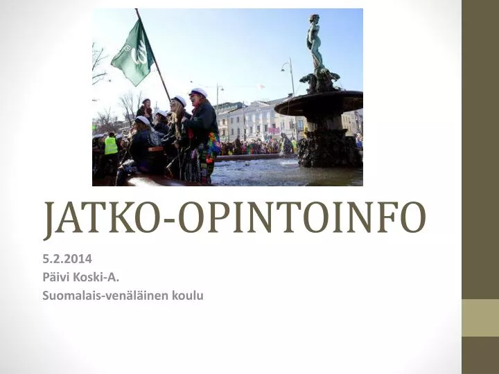 jatko opintoinfo