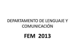 departamento de lenguaje y comunicaci n